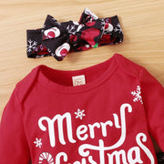 3PCS Merry Christmas Printed Baby Set - MomyMall