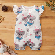 Lovely Koala Printed Baby Romper