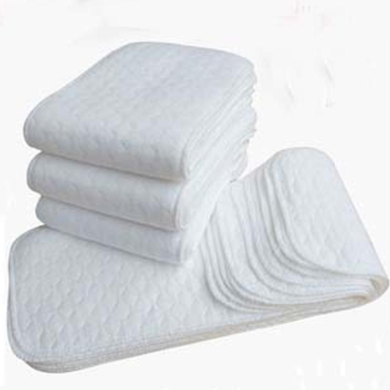 6Pcs Washable Reusable Absorbent Cotton Cloth Diaper