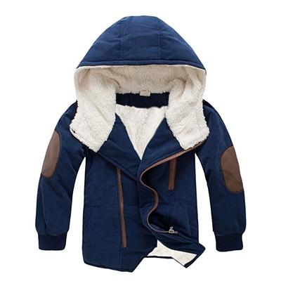 Boys Jacket Cotton Thick Hooded Coat Outerwear 2-10 Year