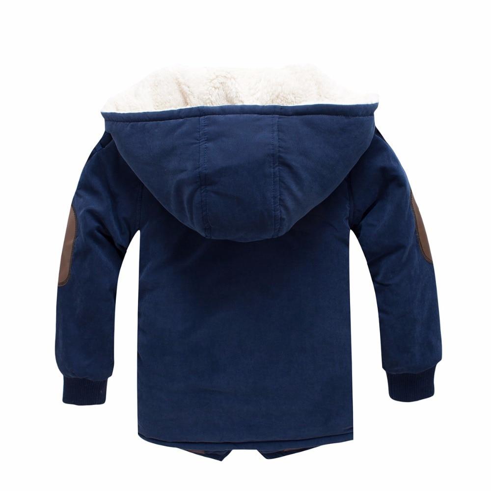 Boys Jacket Cotton Thick Hooded Coat Outerwear 2-10 Year