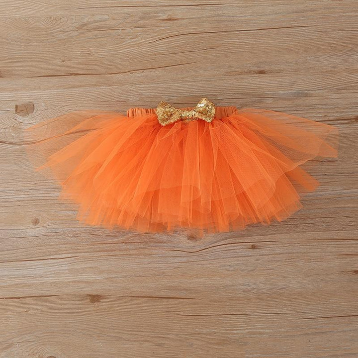 Baby Girl Fashion Halloween Dress+Tops+Headbands+Stocking 4 Pcs Set 0-24 Months - MomyMall