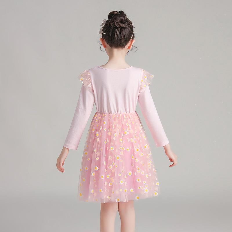 Girl Skirts Korean Gauze Sunflower Dresses 3-10 Years - MomyMall