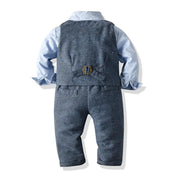 Baby Boy Long-sleeved Set 3 Pcs Formal Set - MomyMall