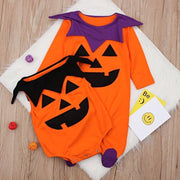 Baby Boy Girls Halloween Rompers Cotton Pumpkin Jumpsuits Outfit 3-24M