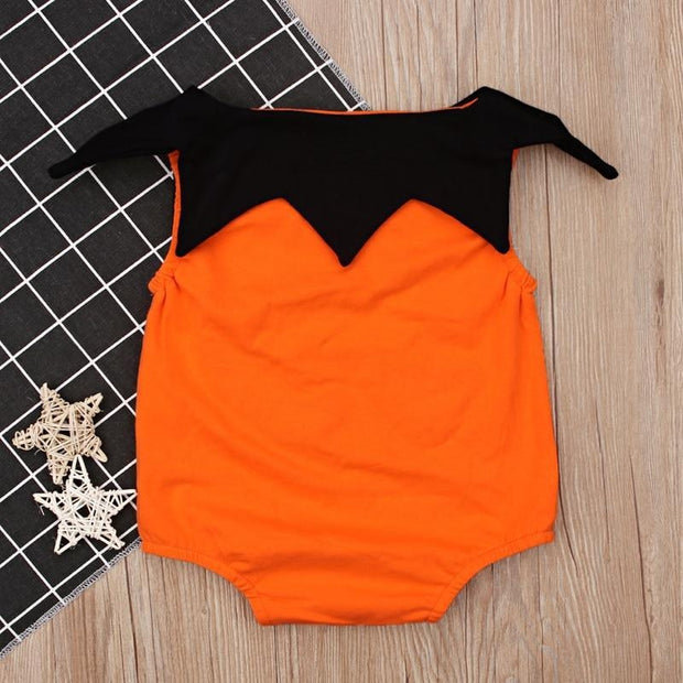 Baby Boy Girls Halloween Rompers Cotton Pumpkin Jumpsuits Outfit 3-24M