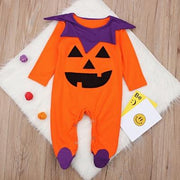 Baby Boy Girls Halloween Rompers Cotton Pumpkin Jumpsuits Outfit 3-24M