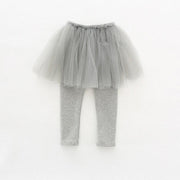 Baby Girls Skirts Legging Tutu Layer Skinny Spring Autumn Pants 1-6 Years