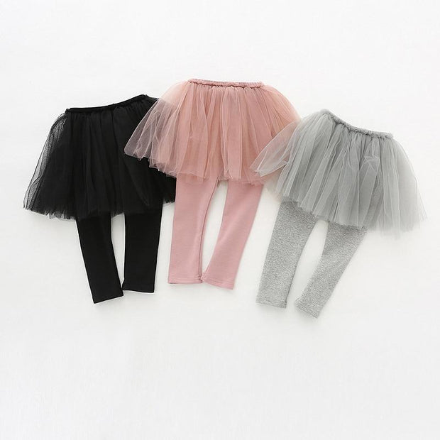 Bébés Filles Jupes Legging Tutu Couche Maigre Printemps Automne Pantalon 1-6 Ans 