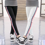 Girls Leggings Kids Pencil Pants Stripe Cotton Trousers - MomyMall