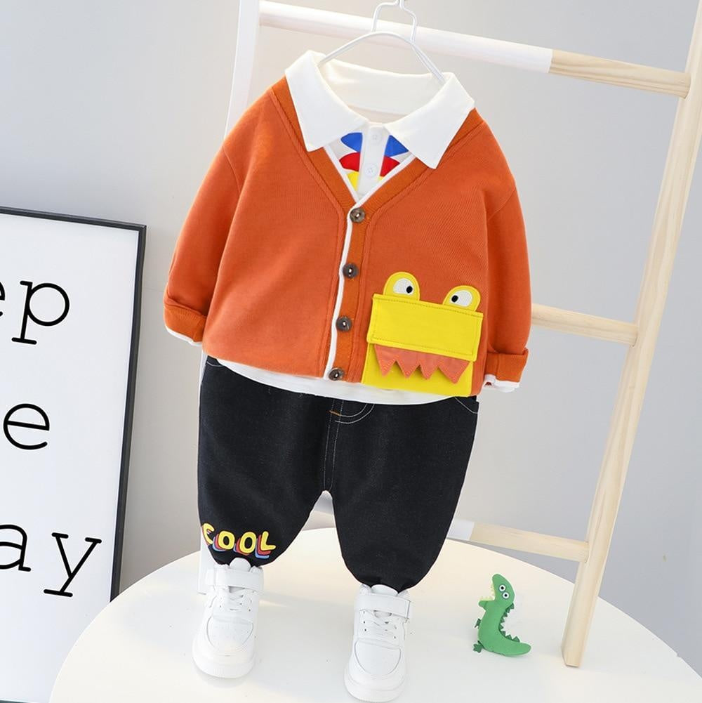 Toddler Baby Boy Cartoon 3 Pcs/sets - MomyMall