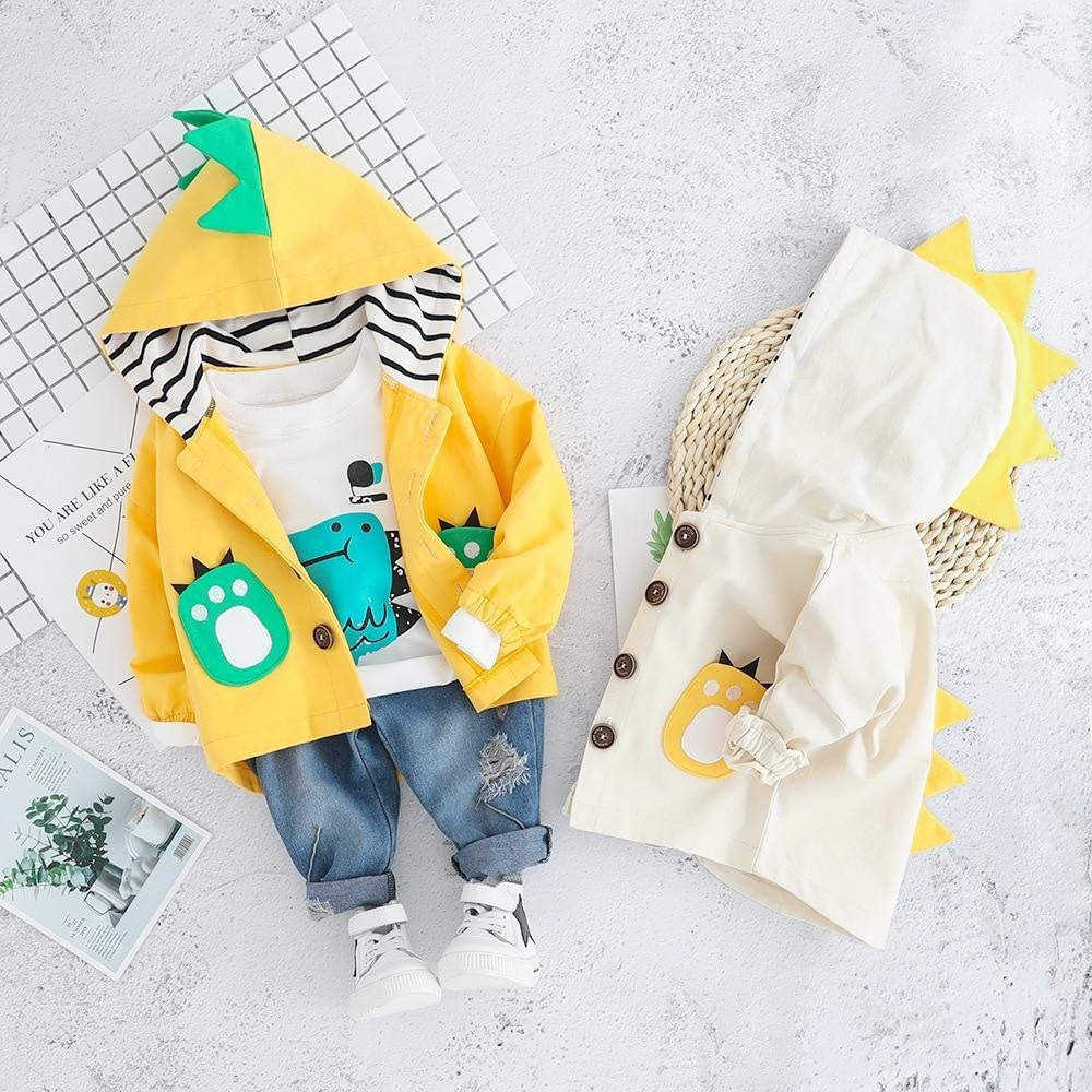 Baby Kids Boys Tracksuits Sport Suit Casual Cartoon Tops+ Bottoms 3Pcs - MomyMall