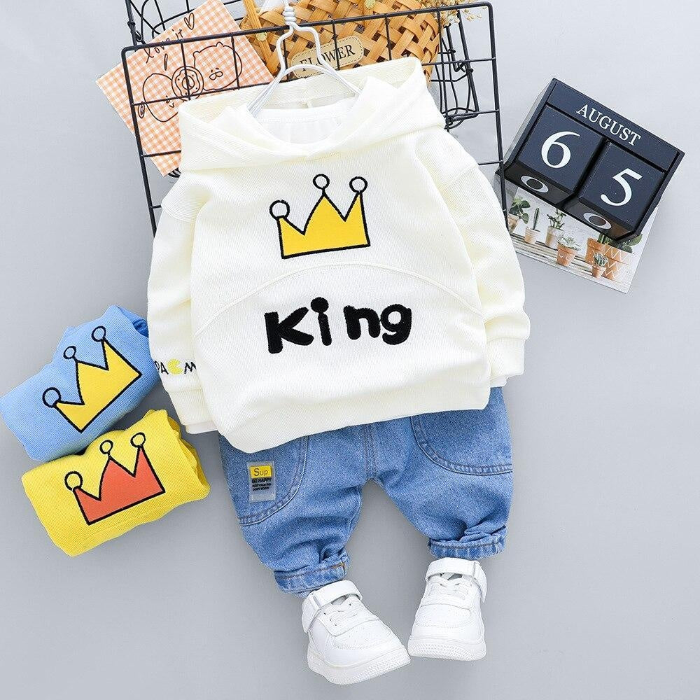 Baby Girls Boys Clothing Cartoon Tops +Bottoms 2Pcs/set - MomyMall