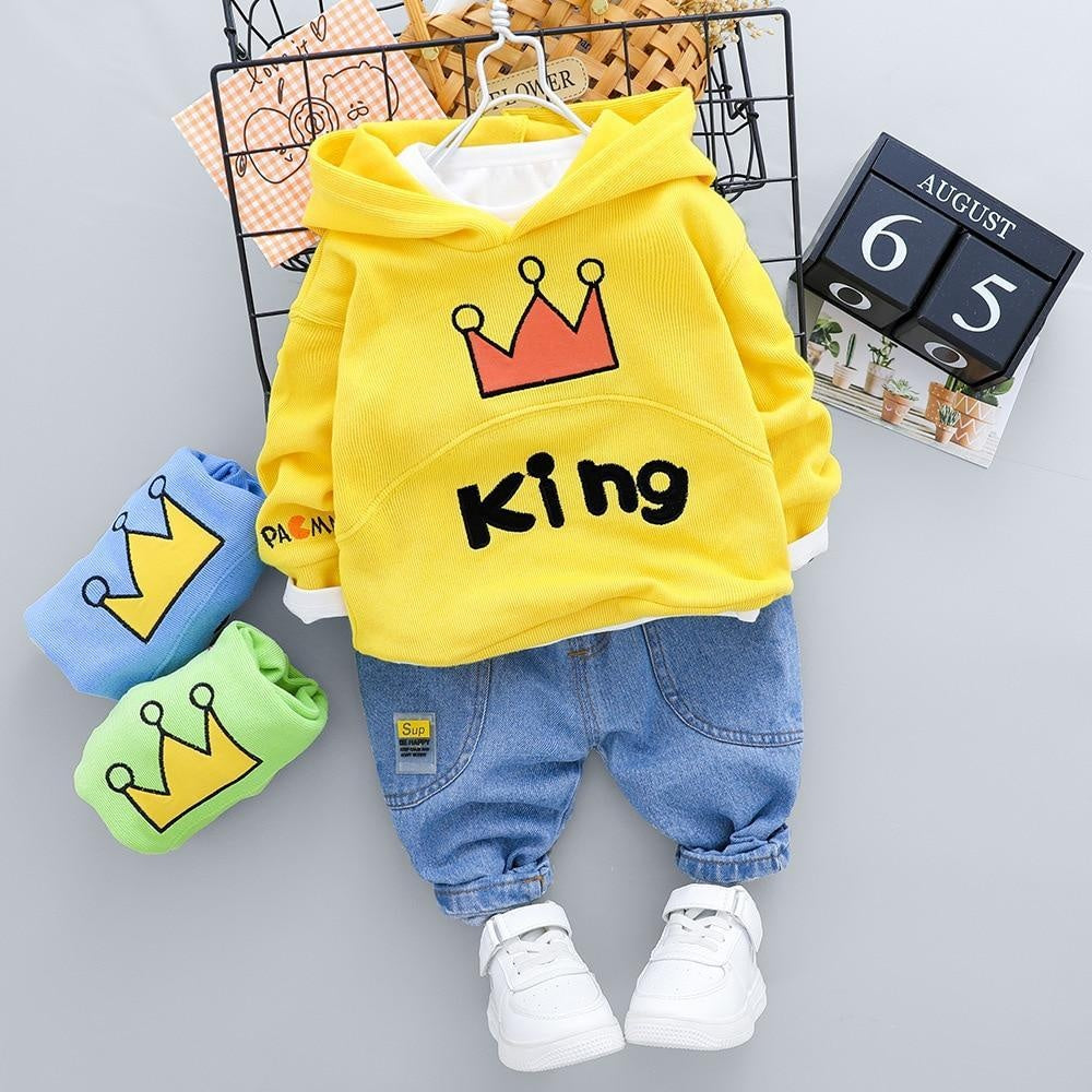 Baby Girls Boys Clothing Cartoon Tops +Bottoms 2Pcs/set - MomyMall