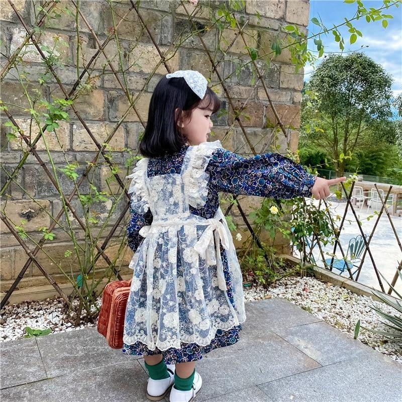 Autumn Girls Fashion Floral Dresses 1-6 Years - MomyMall