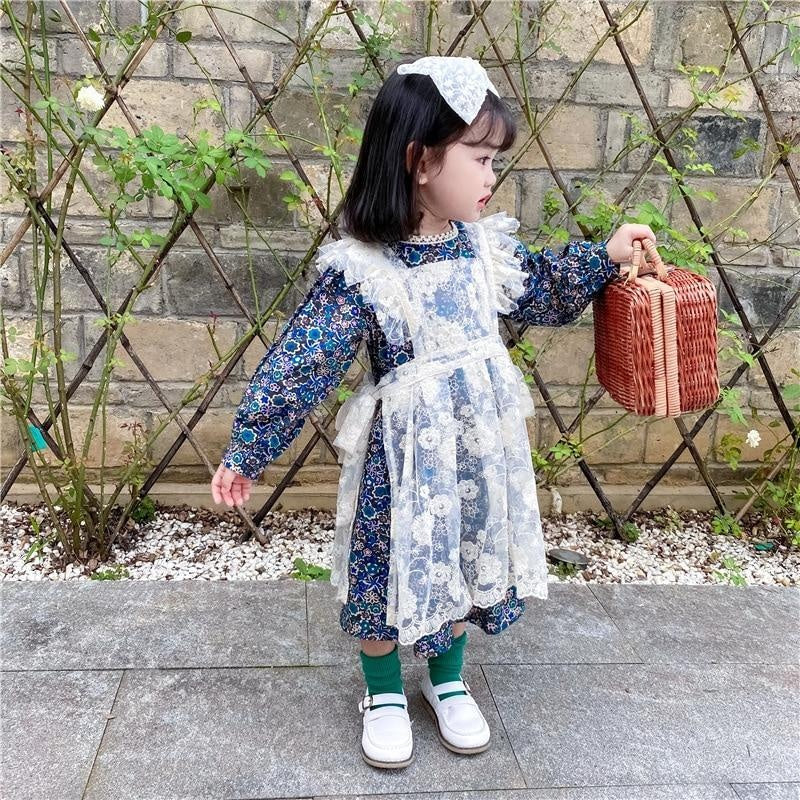 Autumn Girls Fashion Floral Dresses 1-6 Years - MomyMall