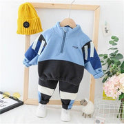 Baby Boys Girl Sets Autumn Winter Casual Sports Suits 2Pcs/Sets - MomyMall Blue / 6-12 Months
