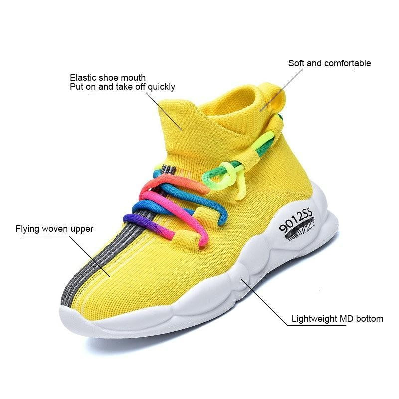 Kids Boys Casual Fashion  Mesh Soft Sole Sport  Sneakers Anti-slip Shoes