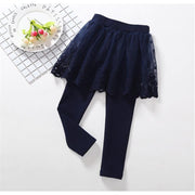 Girls Cotton Leggings Skirt-pants Slim Trousers - MomyMall Style3 / 90cm:1-2years