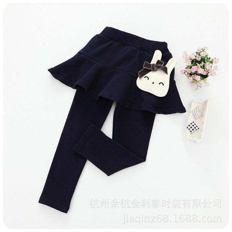 Girls Cotton Leggings Skirt-pants Slim Trousers - MomyMall Style4 / 90cm:1-2years