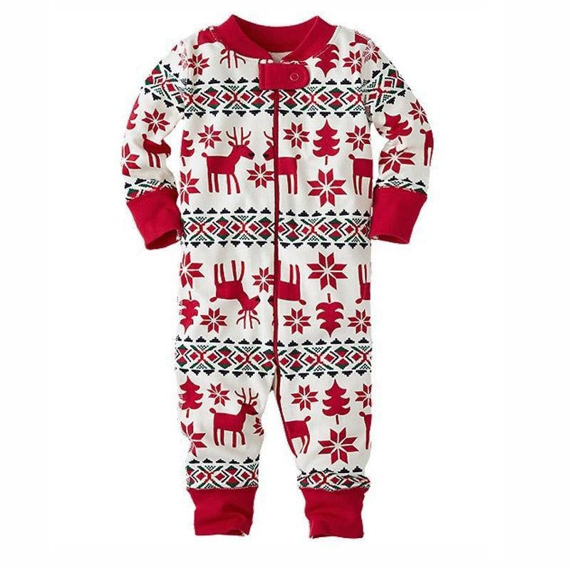 Family Matching Christmas Pajamas Mommy Daughter Clothes Set Family Look Outfits