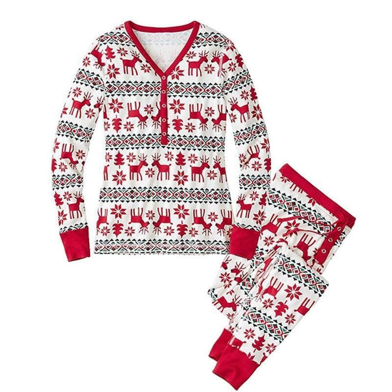 Family Matching Christmas Pajamas Mommy Daughter Clothes Set Family Look Outfits