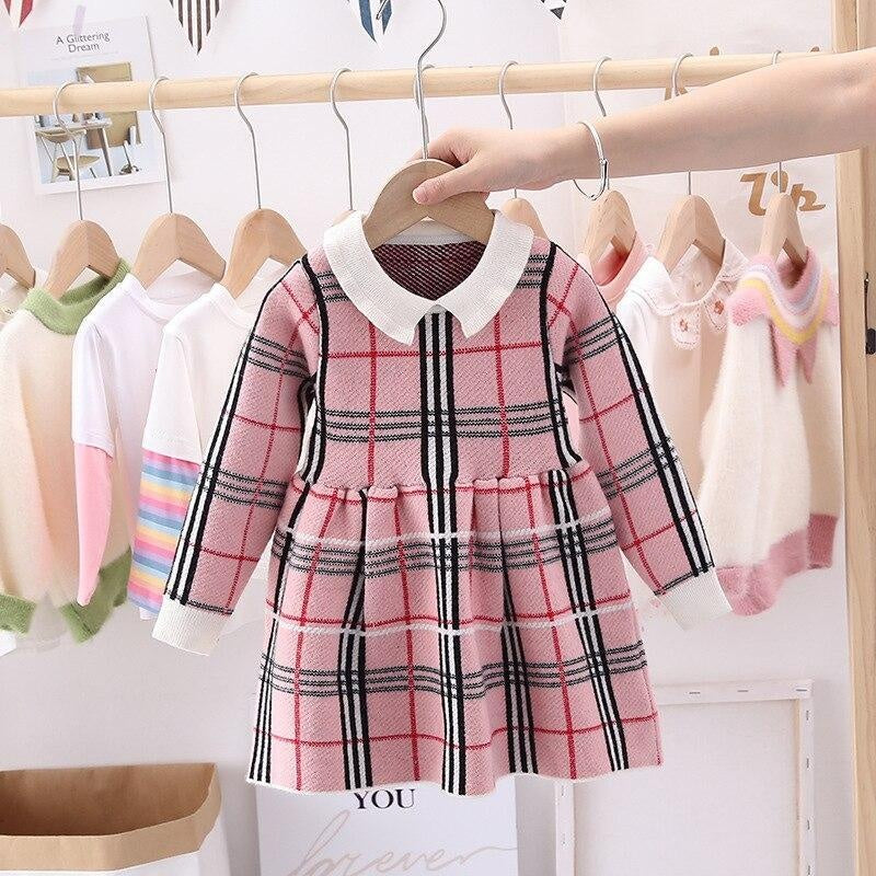 Girls Toddler Dresses Winter Costume 2-6Y - MomyMall Pink / 2-3 Years