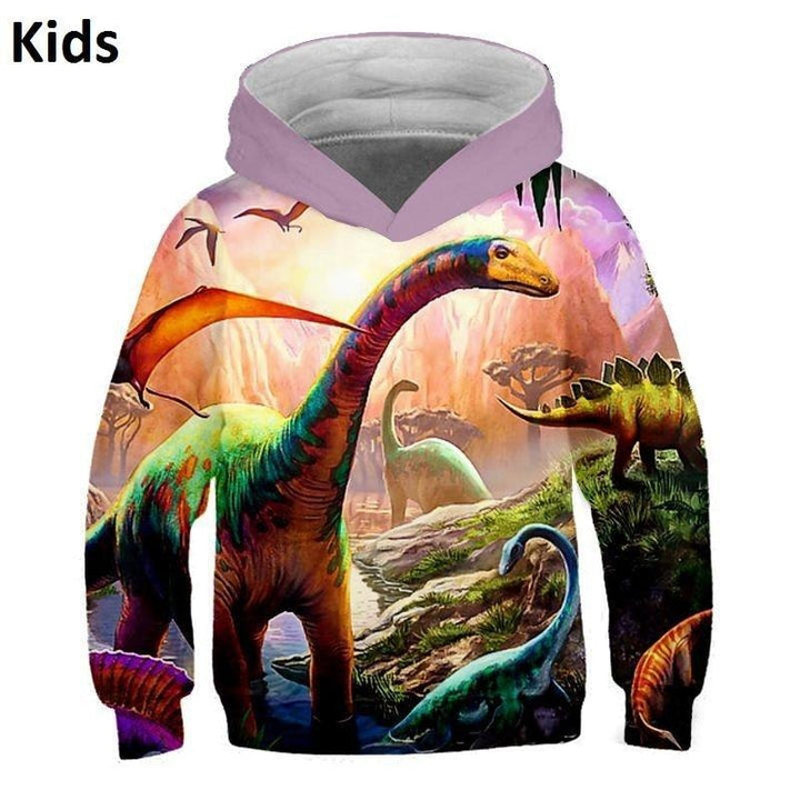 Kids Jurassic Park Dinosaur 3D Print Hoodie Sweatshirts 9M-8T - MomyMall Kids hoodies 1 / S:9-18M
