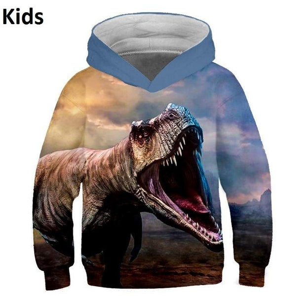 Kids Jurassic Park Dinosaur 3D Print Hoodie Sweatshirts 9M-8T - MomyMall Kids hoodies 3 / S:9-18M