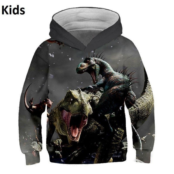 Kids Jurassic Park Dinosaur 3D Print Hoodie Sweatshirts 9M-8T - MomyMall Kids hoodies 8 / S:9-18M