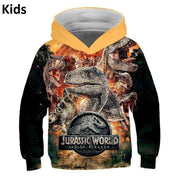 Kids Jurassic Park Dinosaur 3D Print Hoodie Sweatshirts 9M-8T - MomyMall Kids hoodies 11 / S:9-18M