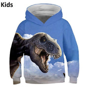 Kids Jurassic Park Dinosaur 3D Print Hoodie Sweatshirts 9M-8T - MomyMall Kids hoodies 4 / S:9-18M