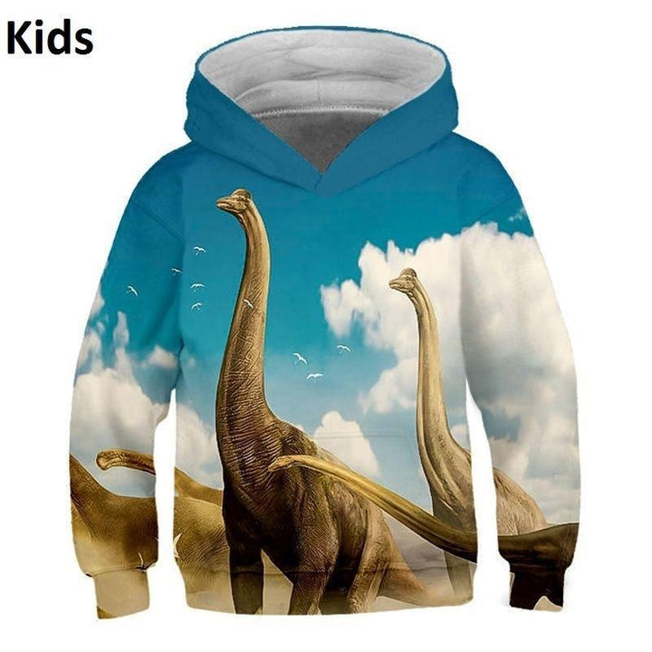 Kids Jurassic Park Dinosaur 3D Print Hoodie Sweatshirts 9M-8T - MomyMall Kids hoodies 2 / S:9-18M