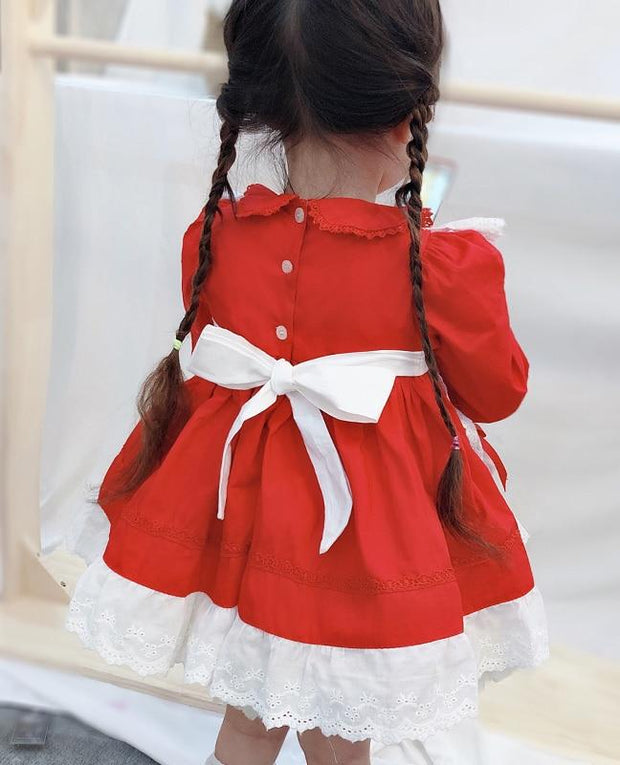 Toddler Kids Baby Girl Peter Pan Collar Lolita Little Girl Dresses 1-7 Years - MomyMall