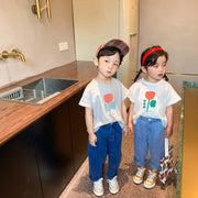 New Arrival Girls Boys Fashin Denim Pants - MomyMall