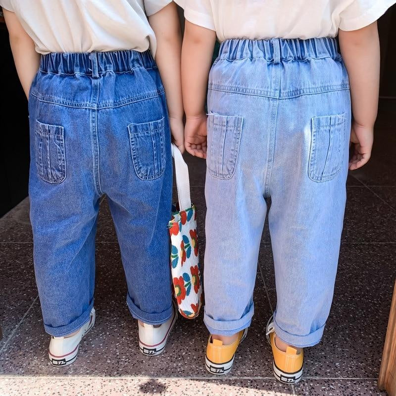 New Arrival Girls Boys Fashin Denim Pants - MomyMall