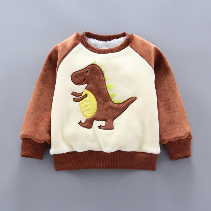 Baby Clothing Sets Casual Winter Cartoon Thick Warm 3Pcs Outfits - MomyMall