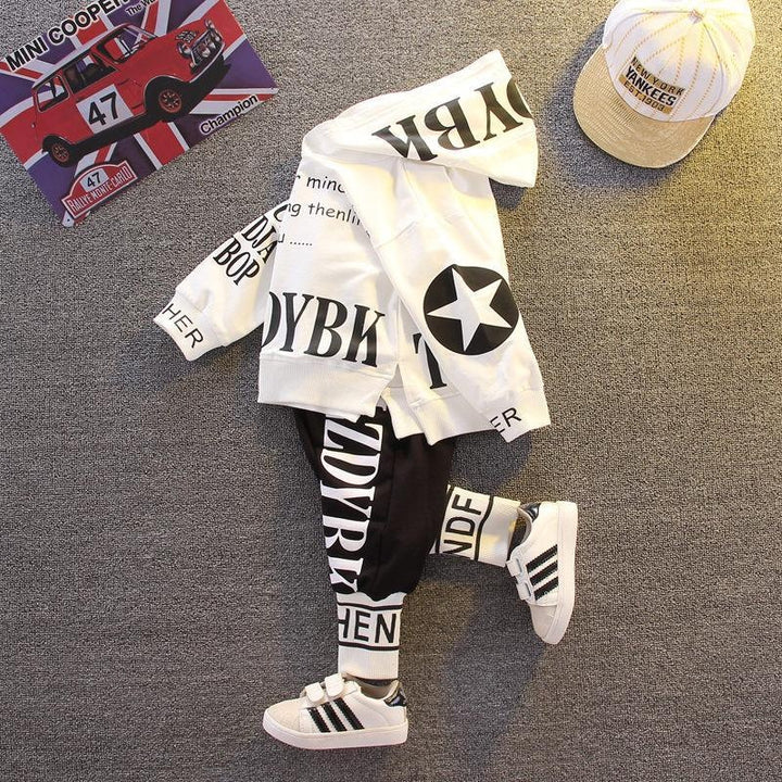 Baby Kid Boy Sport Letters Toddler Leisure Suits 2 Pcs - MomyMall