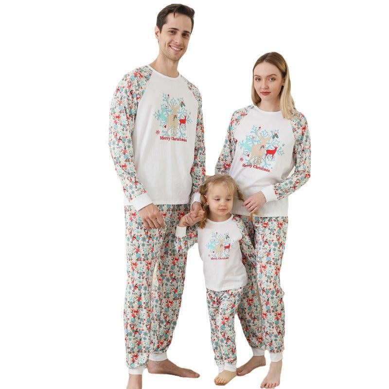 Family Matching Christmas Pajamas Set Family Look - MomyMall White / Mommy S