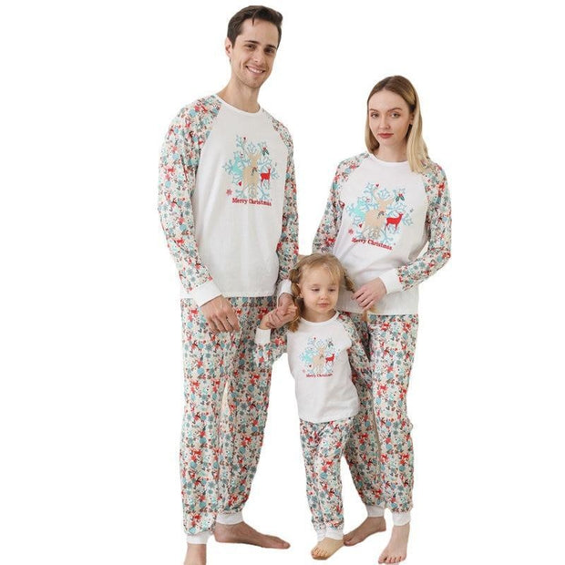 Family Matching Christmas Pajamas Set Family Look - MomyMall White / Mommy S