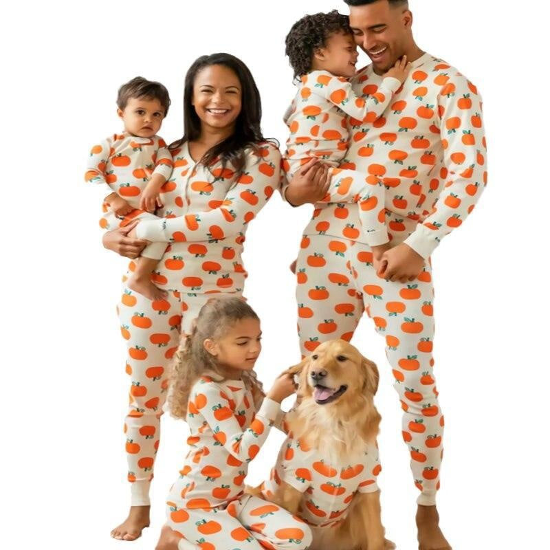 Family Matching Halloween Pajamas Mommy Father Daughter Son Dog - MomyMall