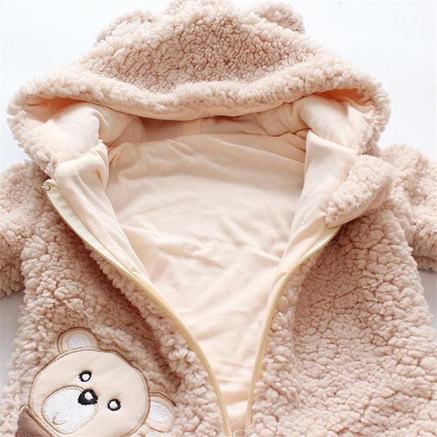 Newborn Baby Romper Trendy Bear Design Long-sleeve Jumpsuit for Baby 0-18 M - MomyMall