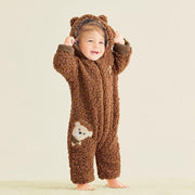 Newborn Baby Romper Trendy Bear Design Long-sleeve Jumpsuit for Baby 0-18 M - MomyMall