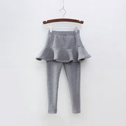 Spring Autumn Pure Color Girls Pants Kids Leggings