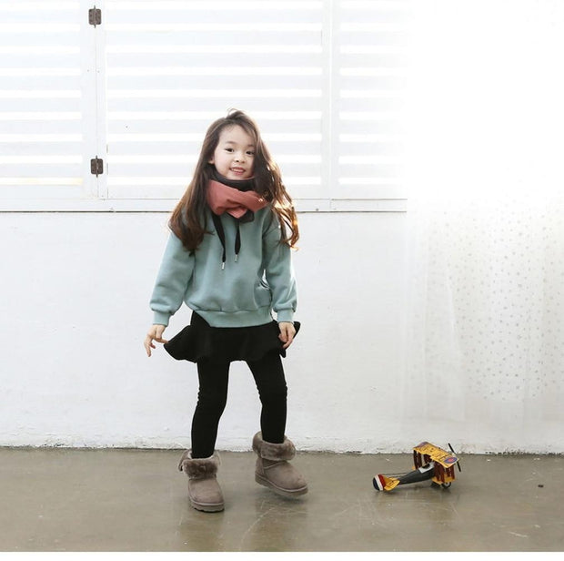 Spring Autumn Pure Color Girls Pants Kids Leggings