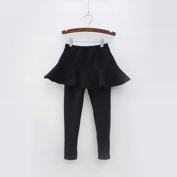 Spring Autumn Pure Color Girls Pants Kids Leggings