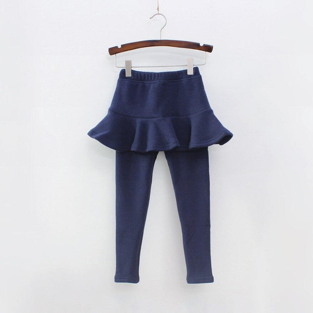 Spring Autumn Pure Color Girls Pants Kids Leggings