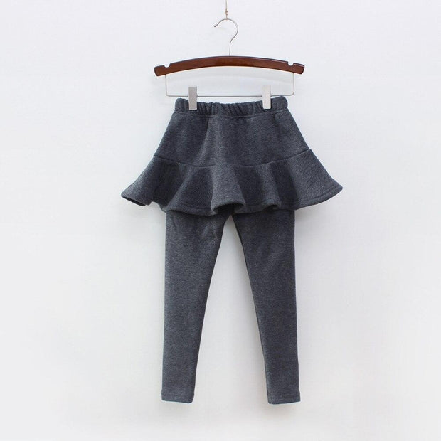 Spring Autumn Pure Color Girls Pants Kids Leggings