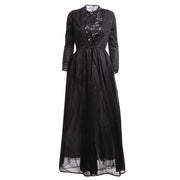 Halloween Sexy Gothic Lace High Waist Sheer Dress - MomyMall