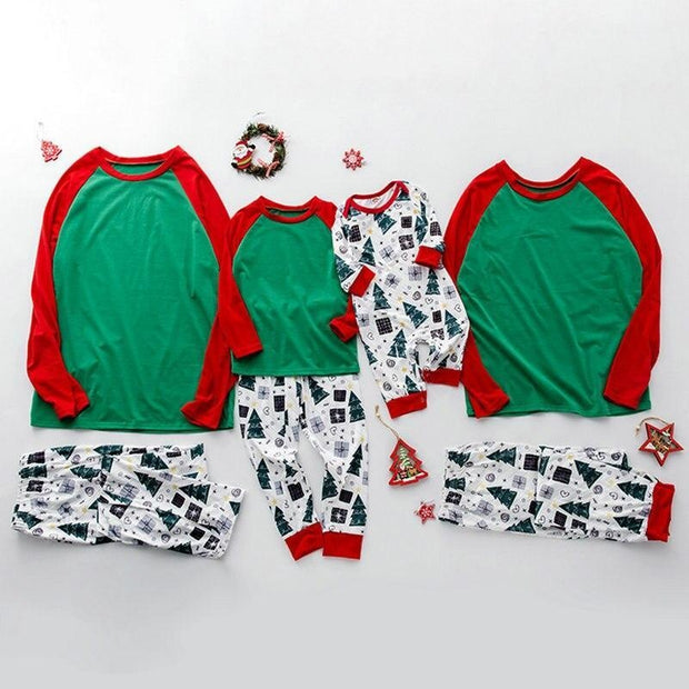 Christmas Family Matching Pajamas Parent-child Sleepwear Outfits